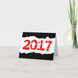 2017 (torn paper) holiday card