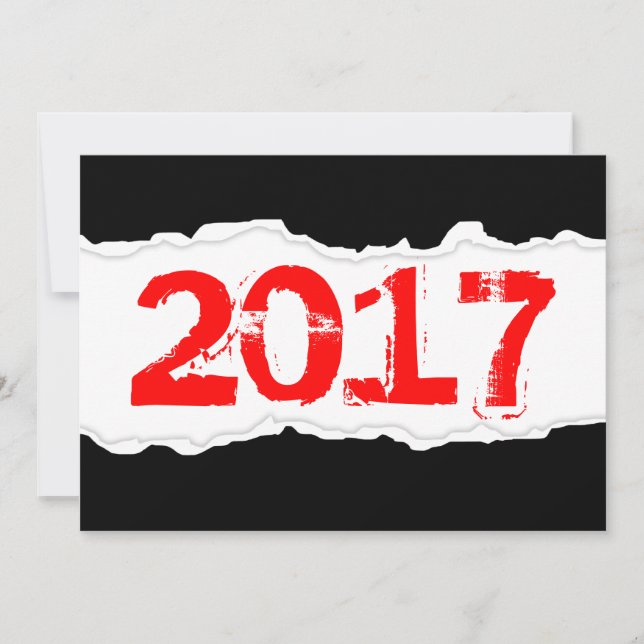 2017 (torn paper) invitation (Front)