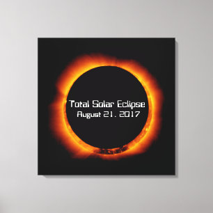 2017 Total Solar Eclipse Canvas Print