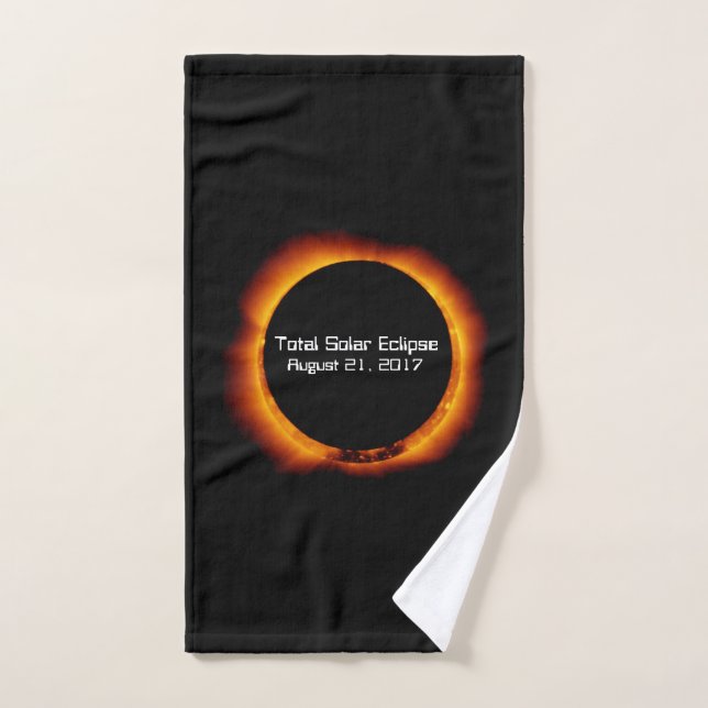 2017 Total Solar Eclipse Hand Towel (Hand Towel)
