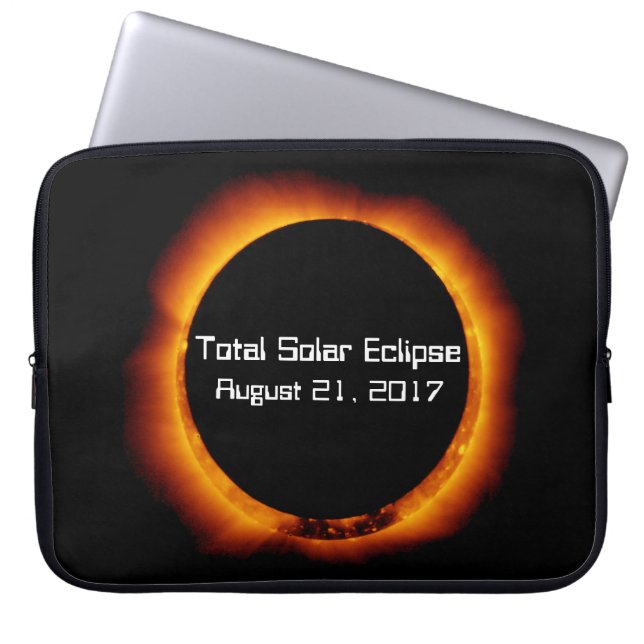 2017 Total Solar Eclipse Laptop Sleeve (Front)