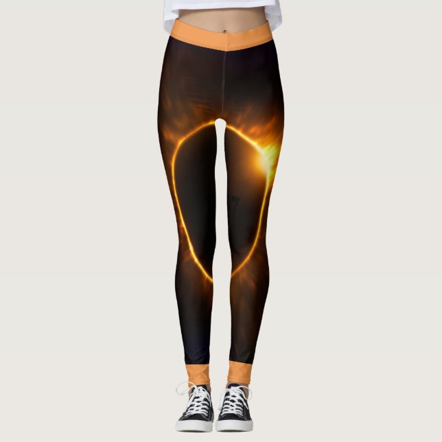 2017 Total Solar Eclipse leggins Leggings (Front)