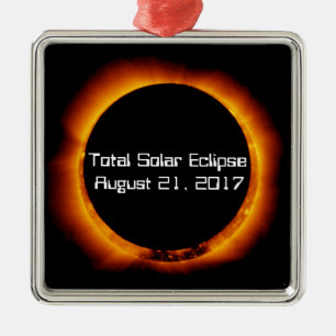 2017 Total Solar Eclipse Metal Tree Decoration