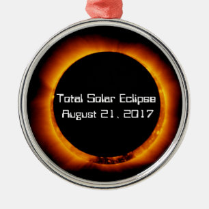 2017 Total Solar Eclipse Metal Tree Decoration