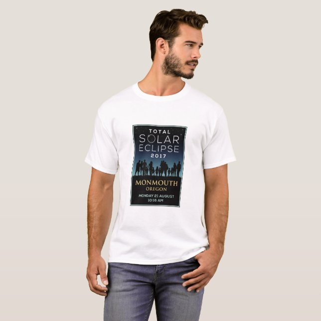 2017 Total Solar Eclipse - Monmouth, OR T-Shirt (Front Full)