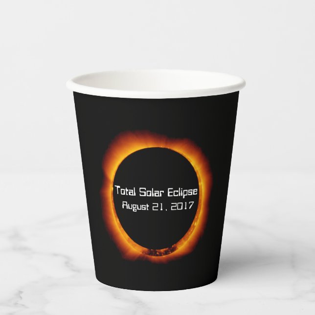 2017 Total Solar Eclipse Paper Cups (Front)