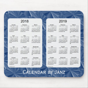 2018-2019 Blue Diamonds Calendar by Janz Mousepad