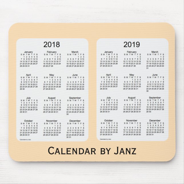 2018-2019 Wheat Calendar by Janz Mousepad (Front)