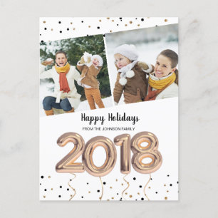 2018 balloon   postcards   New Year