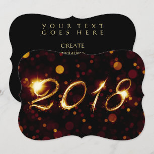 2018 (bokeh lights) invitation