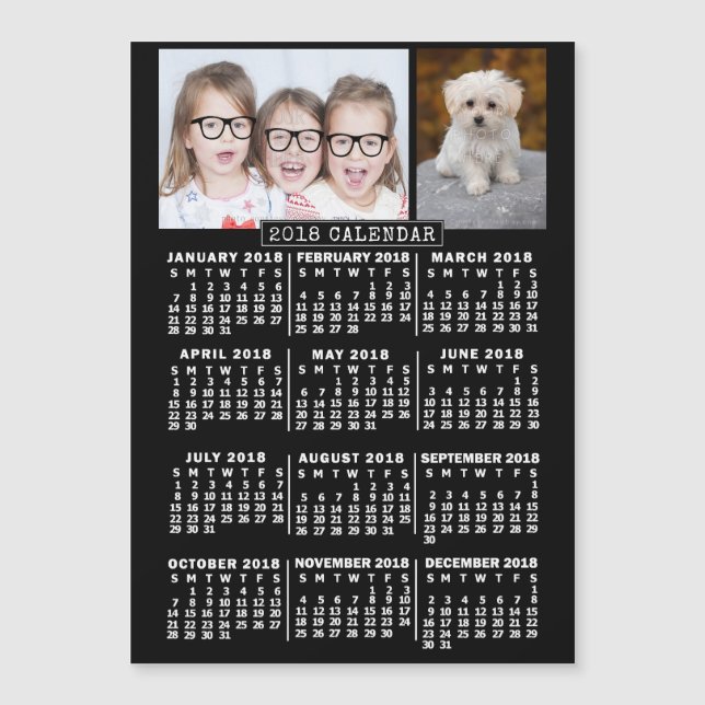 2018 Calendar (See Description for New Version)  (Front)