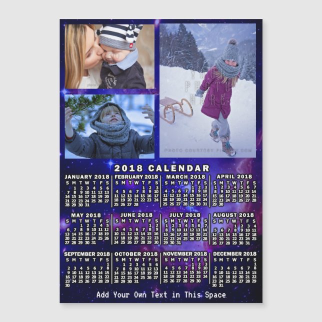 2018 Calendar (See Description for New Version)  (Front)