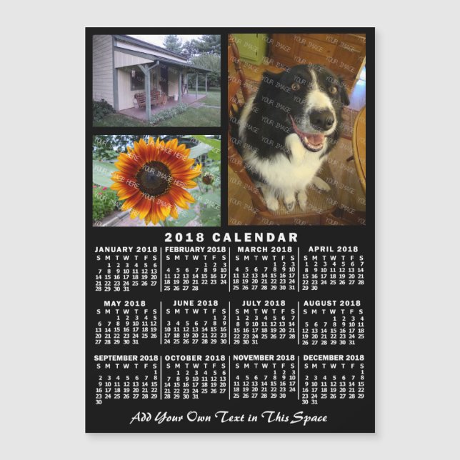 2018 Calendar (See Description for New Version)  (Front)