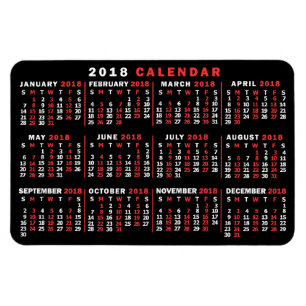 2018 Calendar (See Description for New Version) Magnet