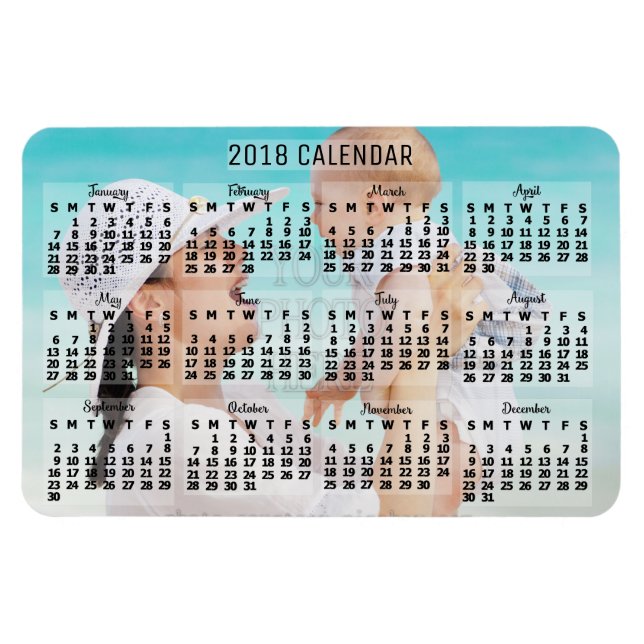 2018 Calendar (See Description for New Version)  Magnet (Horizontal)