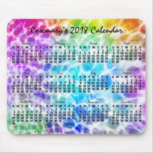 2018 Calendar (See Description for New Version) Mouse Mat