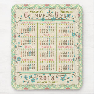 2018 Calendar (See Description for New Version)  Mouse Mat