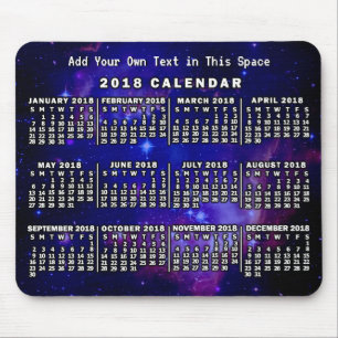2018 Calendar (See Description for New Version)  Mouse Mat