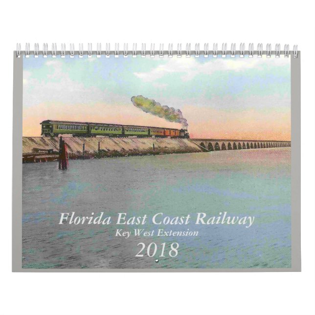 2018 Calendar Vintage Key West Railway (Cover)