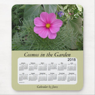 2018 Cosmos in the Garden Calendar by Janz Mouse Mat