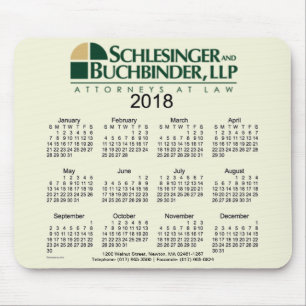 2018 Custom Design Business Calendar by Janz Mouse Mat