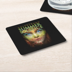 2018 Greensboro Summer Solstice Festival Souvenir Square Paper Coaster