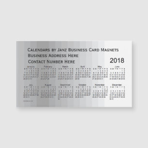 2018 Grey Shades Calendar by Janz Magnet