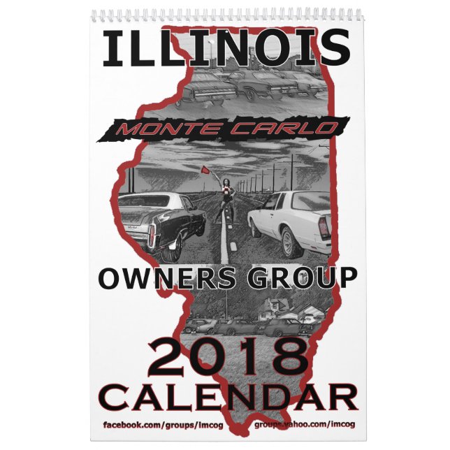"2018" Illinois Monte Carlo Owners Group Calendar (Cover)