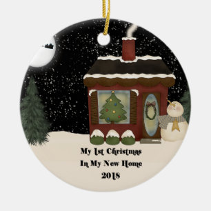 2018 New Home Christmas Ceramic Tree Decoration