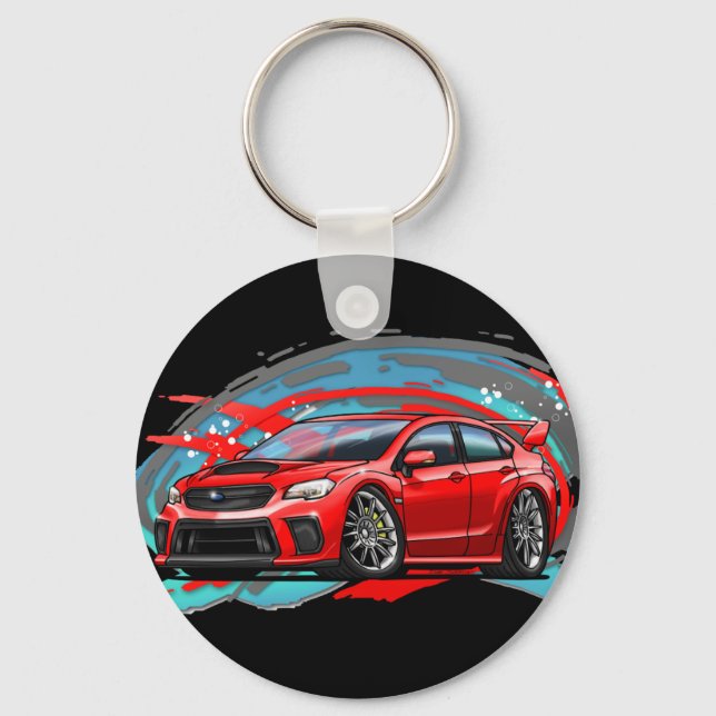 2018_Red_WRX Key Ring (Front)