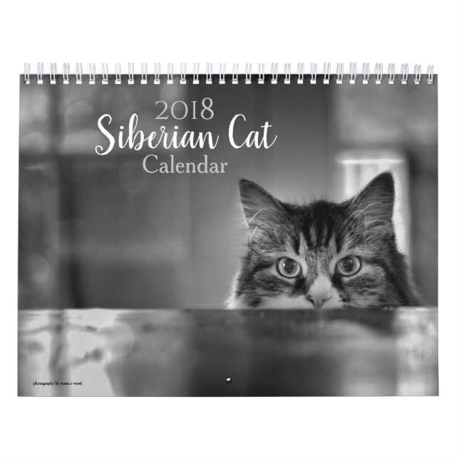2018 Siberian Cat Calendar (Cover)