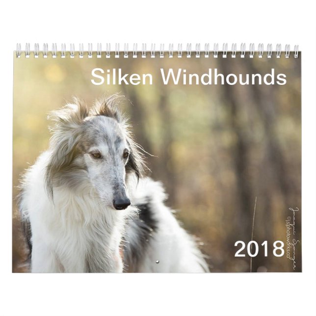 2018 Silken Windhounds (head shots) Calendar (Cover)