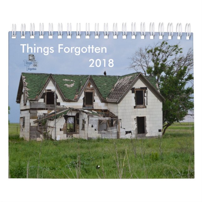 2018 Things Forgotten Calendar (Cover)