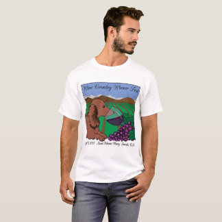 2018 Wine Country Wiener Fest T-shirt on white