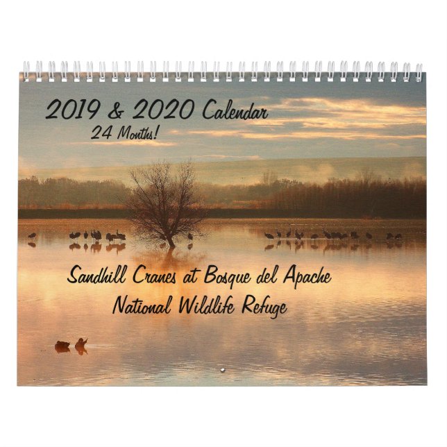 2019/2020 Crane Birds Animals Wildlife Calendar (Cover)