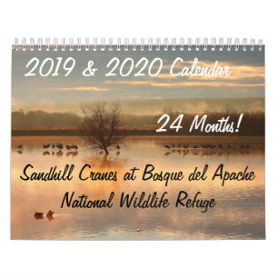 2019/2020 Crane Birds Animals Wildlife Refuge Calendar