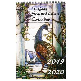 2019 2020 Tiffany Stained Glass Nature Calendar