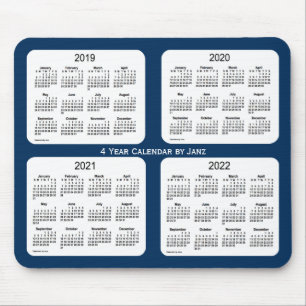 2019-2022 Police Box Blue 4 Year Calendar by Janz Mouse Mat