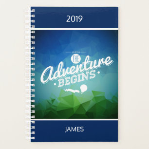2019 And So The Adventure Begins Personalised Name Planner