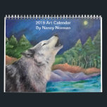 2019 Art Calendar by Nancy Norman<br><div class="desc">Original art for every month of the year.   Colourful and whimsical images.  Cat lovers will enjoy as well as art lovers.</div>