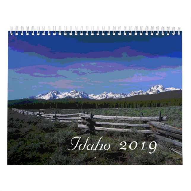 2019 Artistic Idaho scenic calendar (Cover)