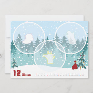 2019 Calendar December Card