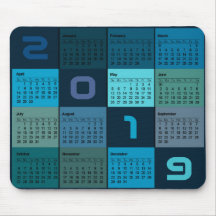 2019 Calendar mouse pad