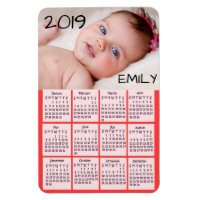 2019 Calendar Photo Magnet