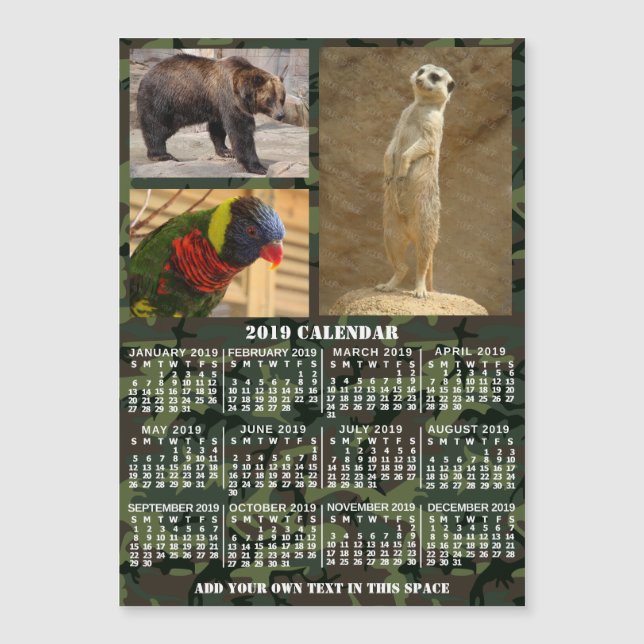2019 Calendar (See Description for New Version)  (Front)