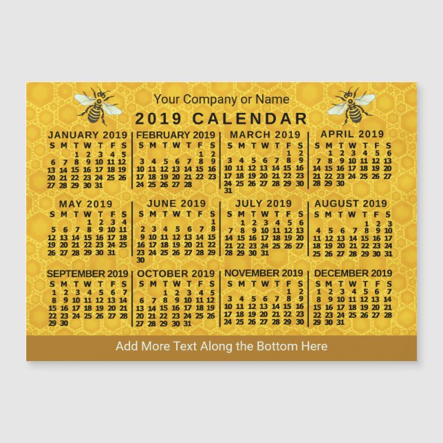 2019 Calendar (See Description for New Version)  (Front)