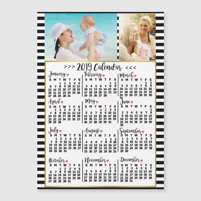 2019 Calendar (See Description for New Version)  (Front)