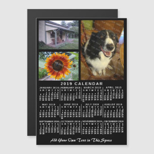 2019 Calendar (See Description for New Version)  Magnetic Invitation