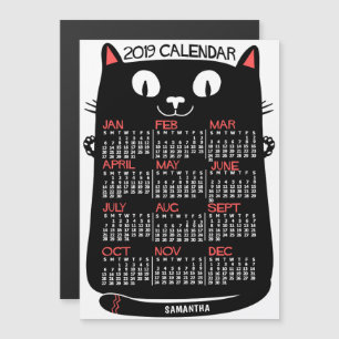 2019 Calendar (See Description for New Version)  Magnetic Invitation