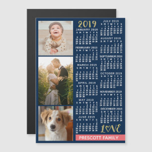 2019 Calendar (See Description for New Version)  Magnetic Invitation